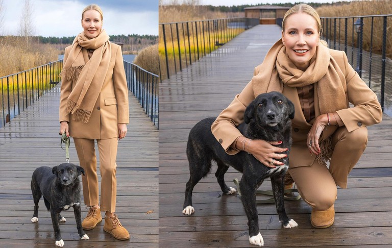 Елена Летучая в костюме VASSA&Co