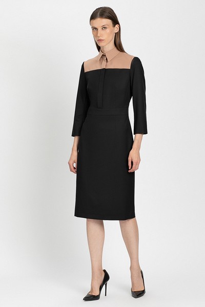 Платье VASSA&Co, пол женский, цвет коричневый