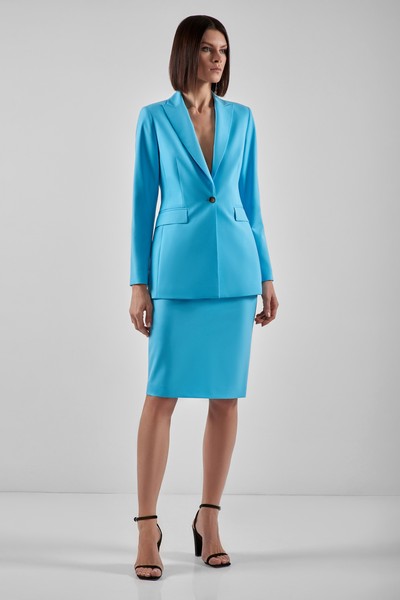 Skirt VASSA&Co, пол female, цвет голубой