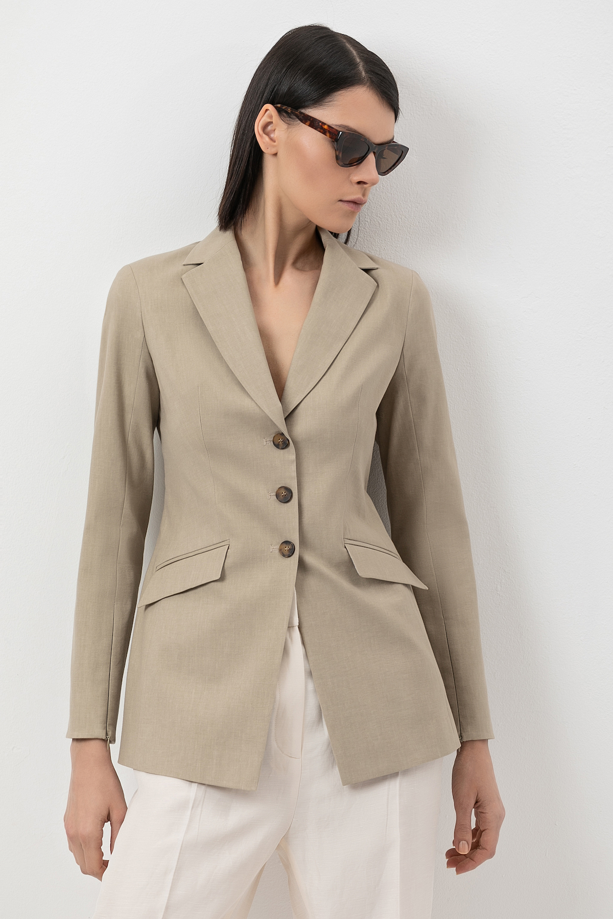 Jacket VASSA&Co, пол female, цвет green