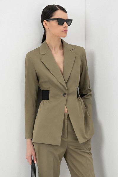 Жакет VASSA&Co, пол женский, цвет зеленый