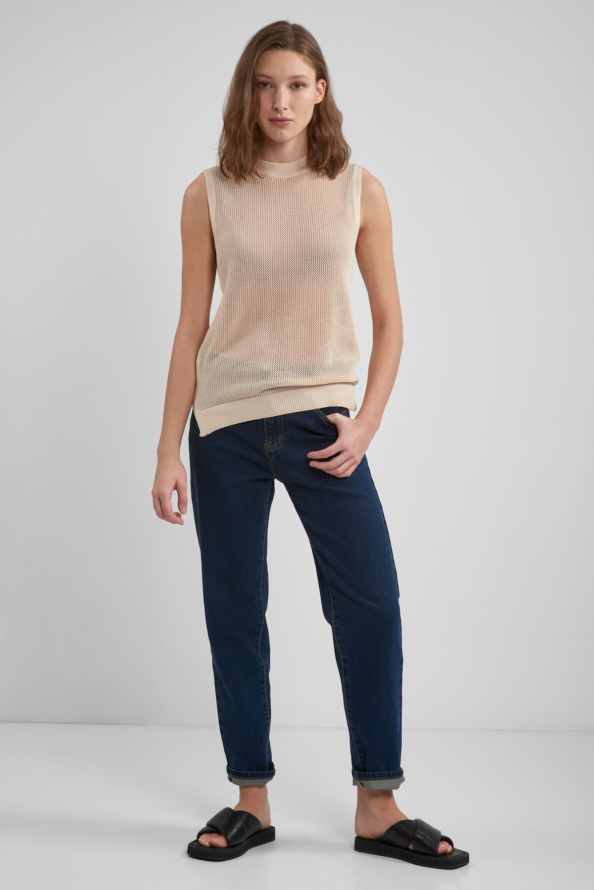 Джинсы Luxembourg Mid Rise VASSA CODE, пол женский, цвет синий