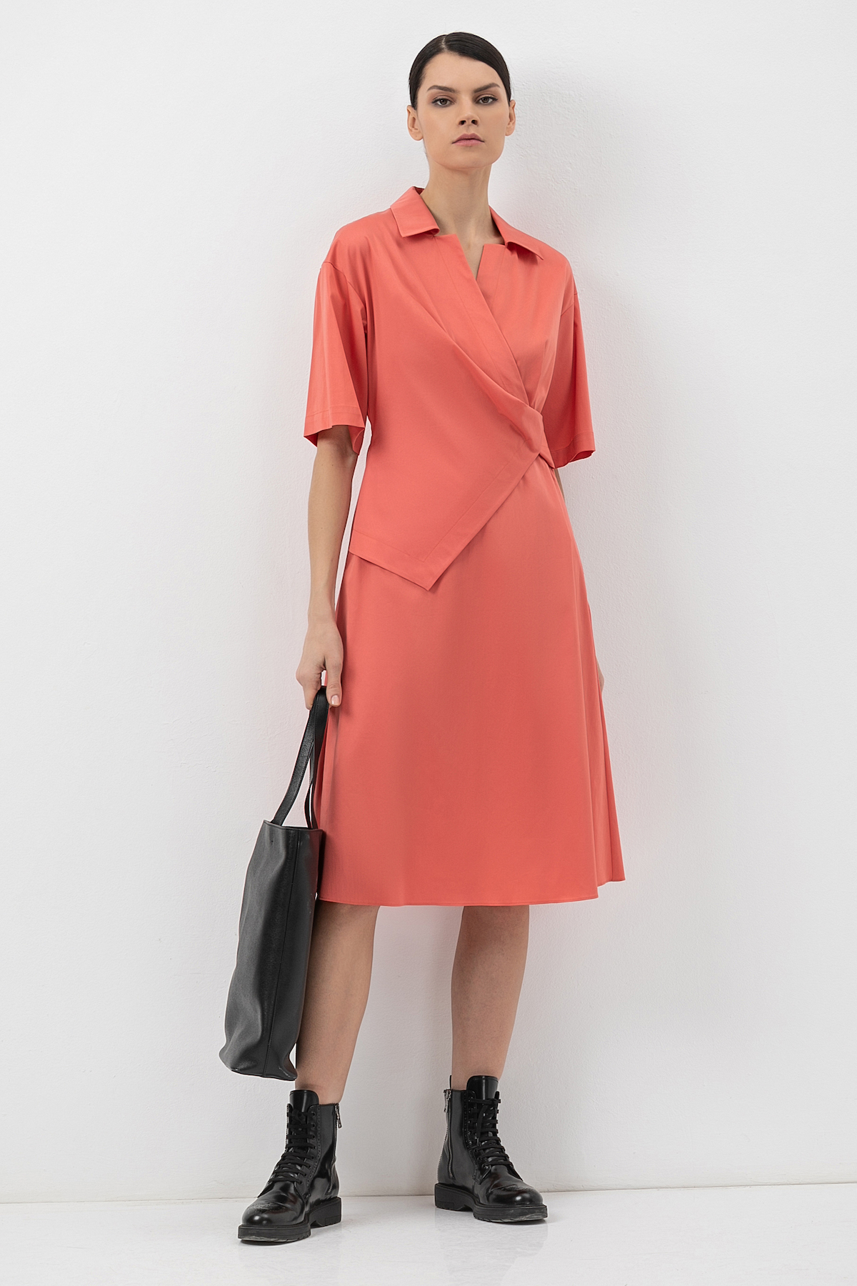 Платье с расширенной юбкой VASSA&Co, пол женский, цвет розовый