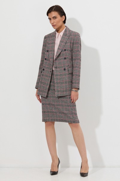 Юбка-карандаш VASSA&Co, пол женский, цвет черный