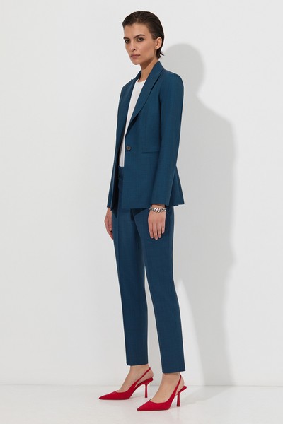 Брюки VASSA&Co, пол женский, цвет синий