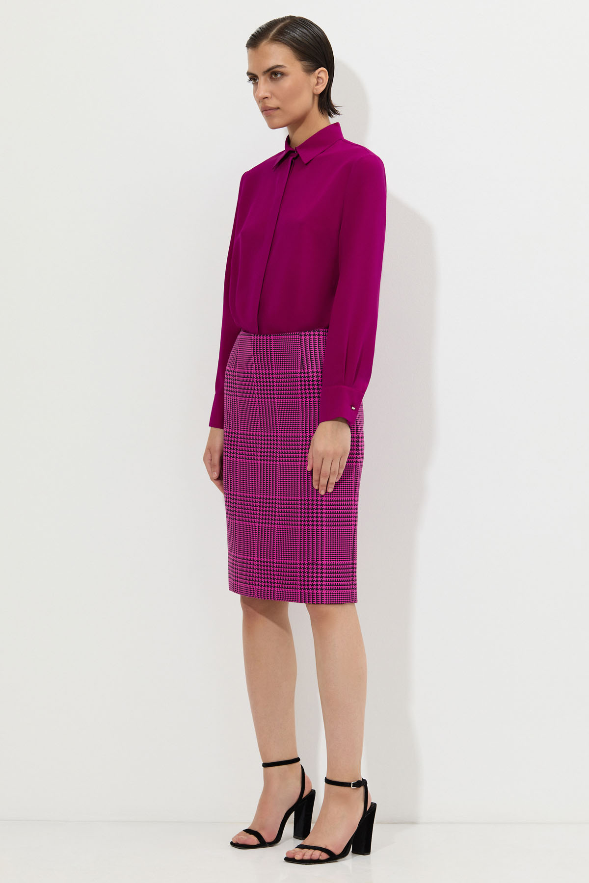 Юбка-карандаш VASSA&Co, пол женский, цвет розовый