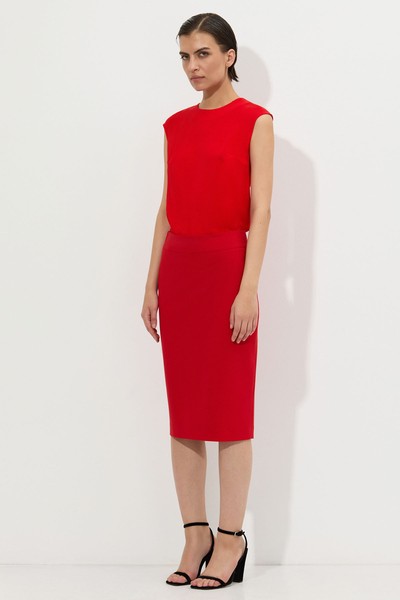 Skirt VASSA&Co, пол female, цвет red