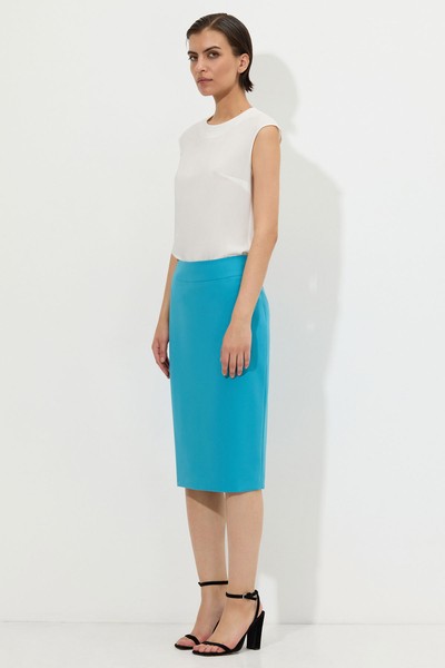 Юбка-карандаш VASSA&Co, пол женский, цвет голубой