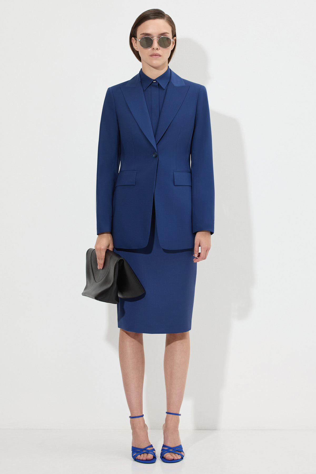 Юбка-карандаш VASSA&Co, пол женский, цвет синий