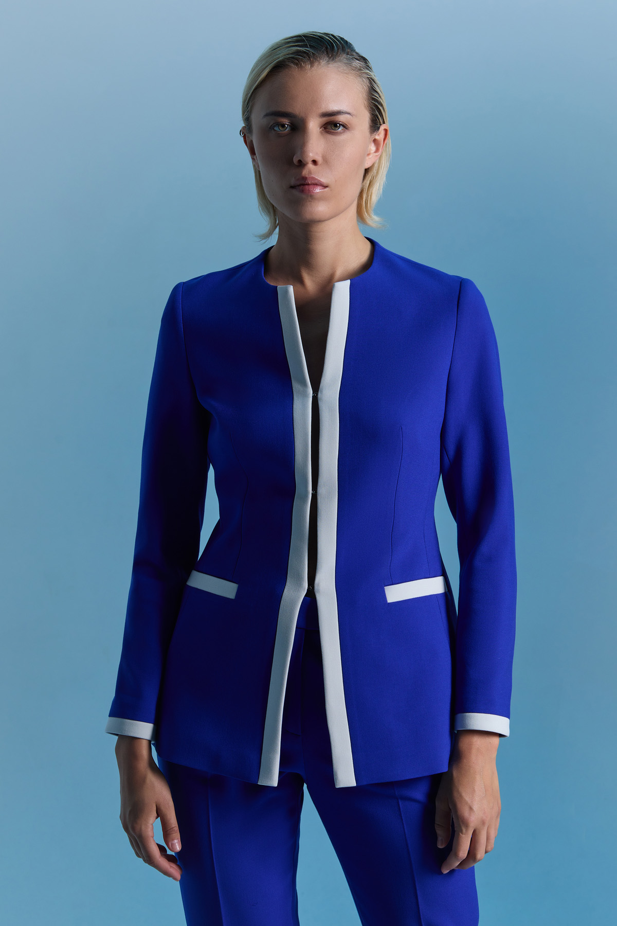 Jacket VASSA&Co, пол female, цвет синий
