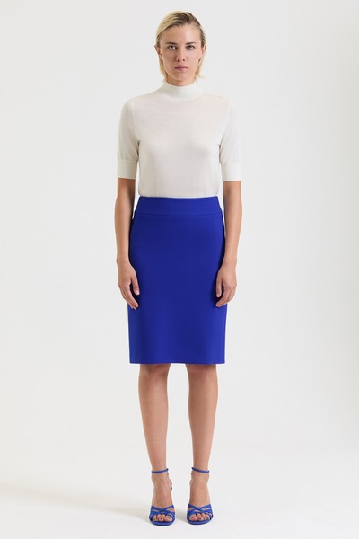 Skirt VASSA&Co, пол female, цвет синий