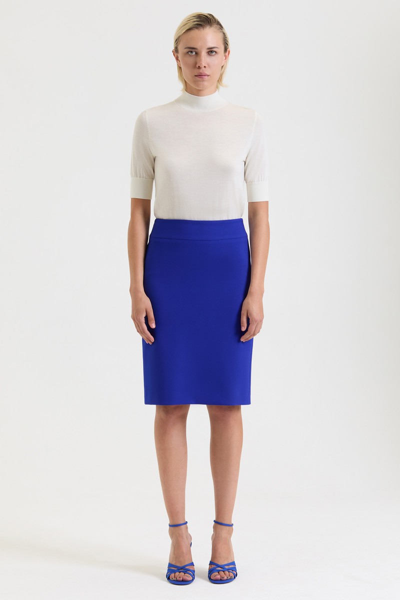 Skirt VASSA&Co, пол female, цвет синий
