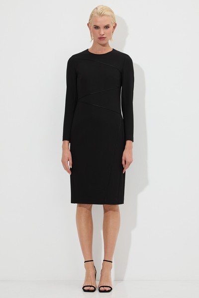 Платье приталенного кроя VASSA&Co, пол женский, цвет черный