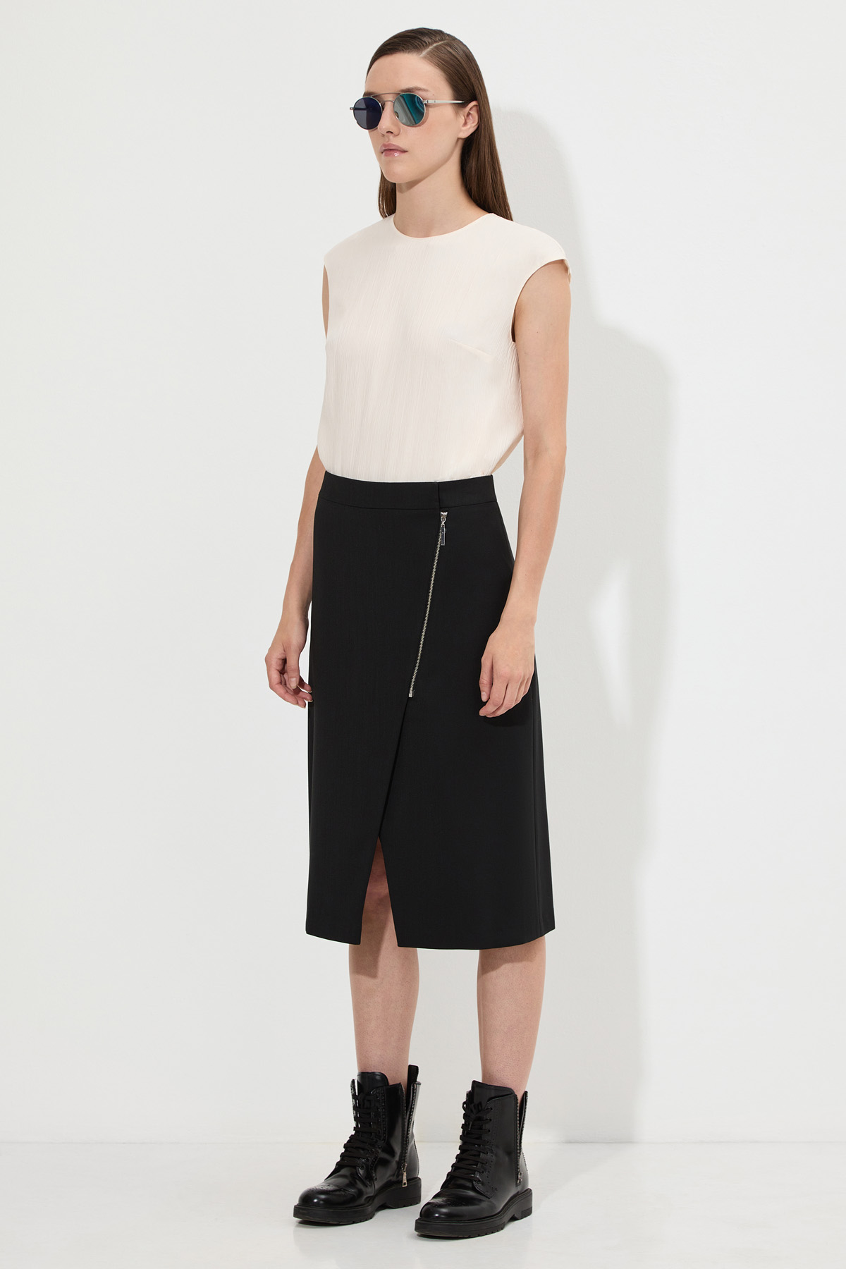 Юбка VASSA&Co, пол женский, цвет черный