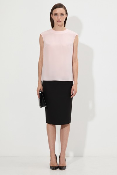 Блузка из 100% шелка VASSA&Co, пол женский, цвет розовый