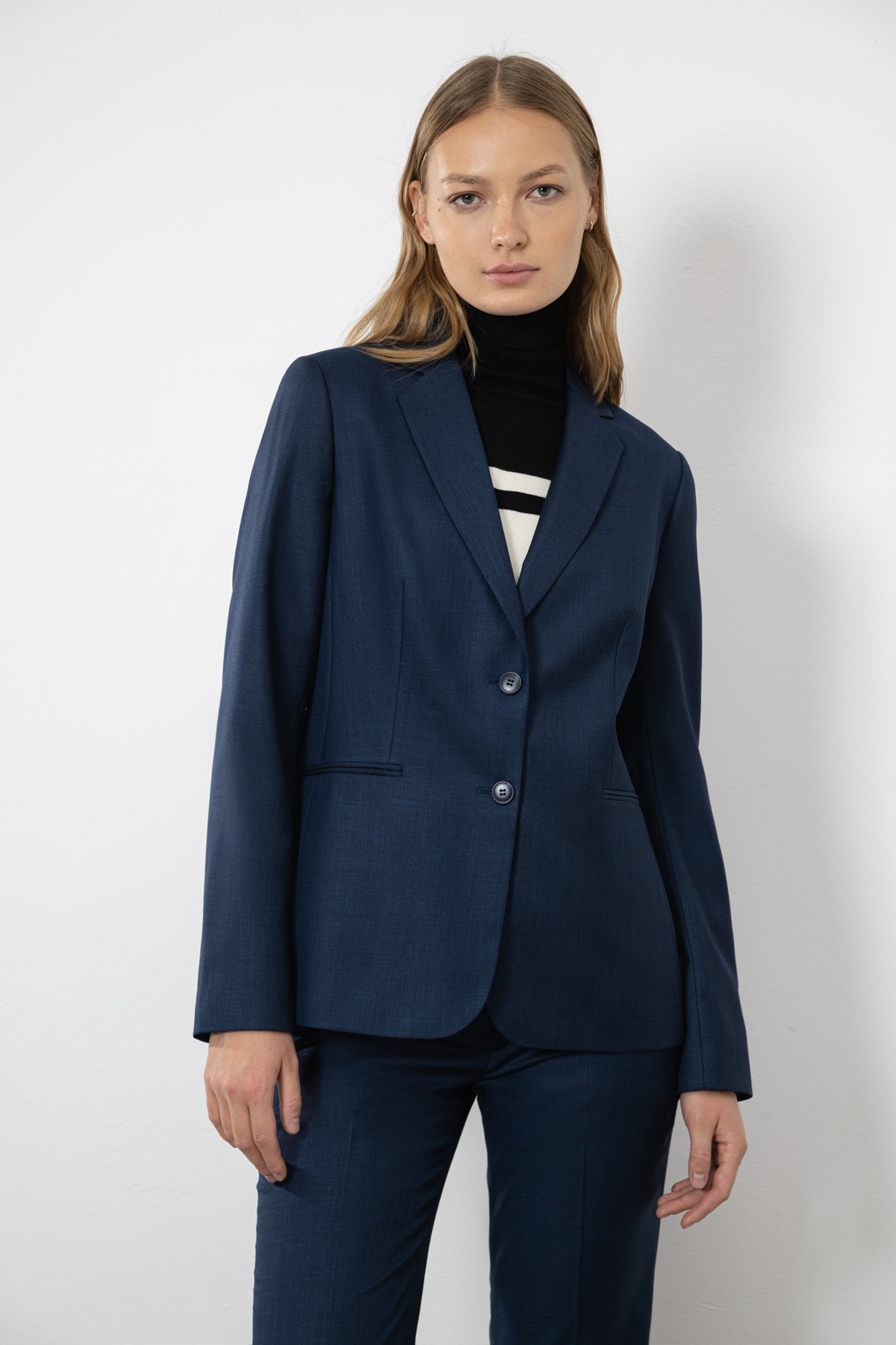 Жакет VASSA CODE, пол женский, цвет синий