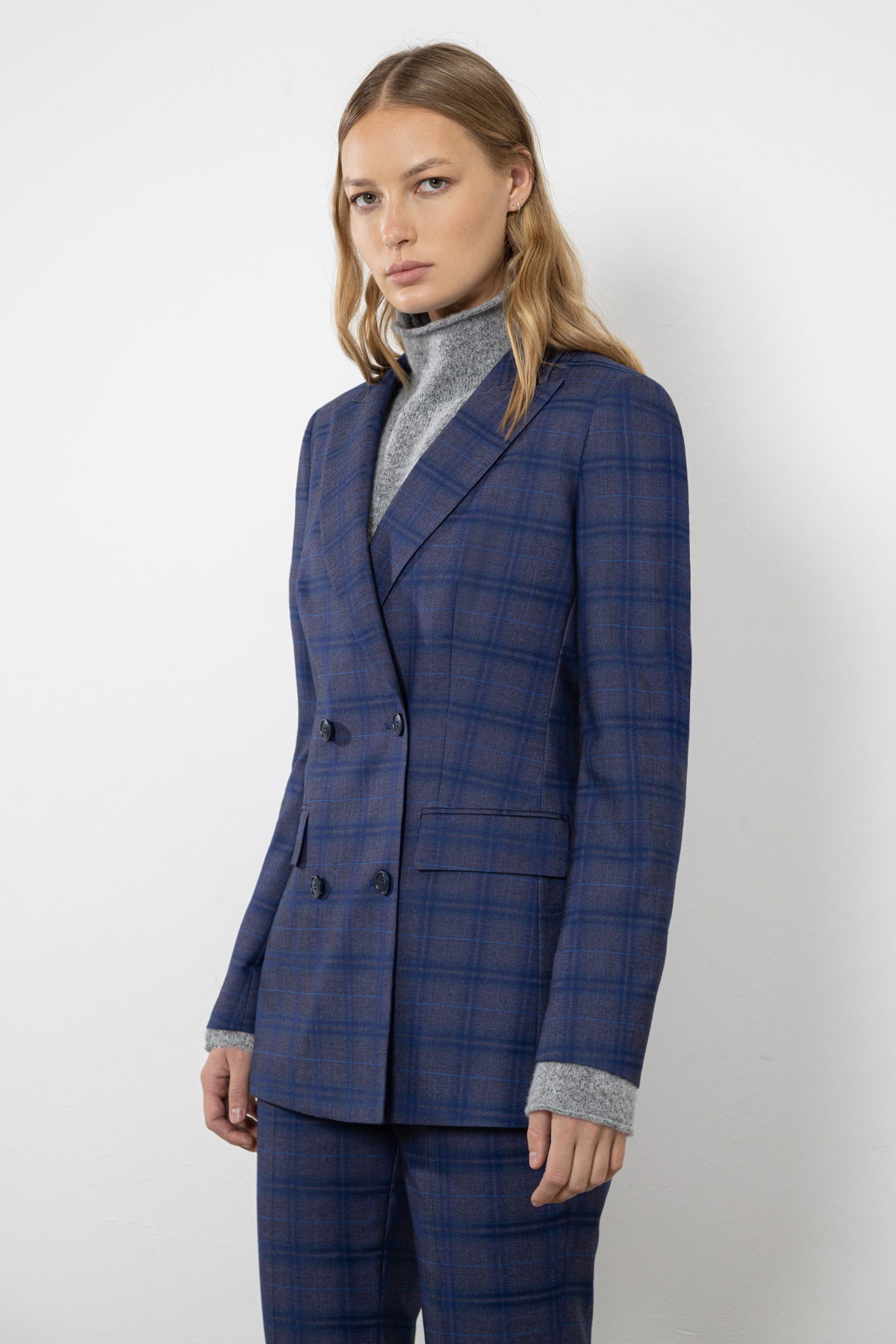 Жакет VASSA CODE, пол женский, цвет синий