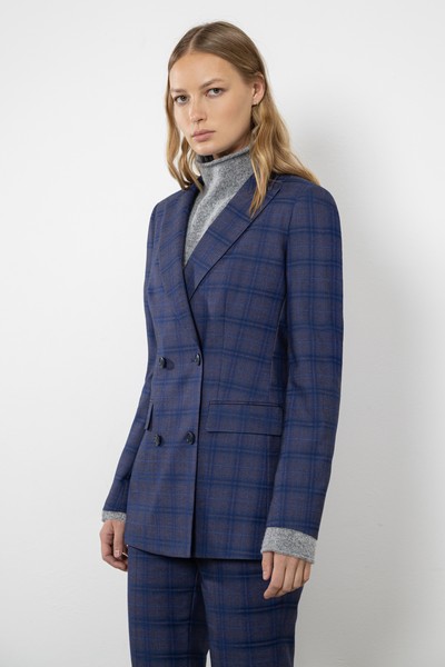 Жакет VASSA CODE, пол женский, цвет синий