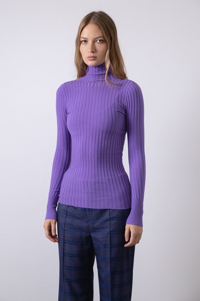 Водолазка VASSA CODE, пол женский, цвет фиолетовый