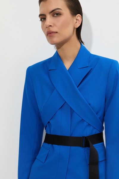 Жакет-трансформер VASSA&Co, пол женский, цвет синий