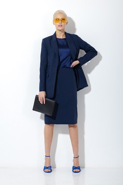 Юбка VASSA&Co, пол женский, цвет синий