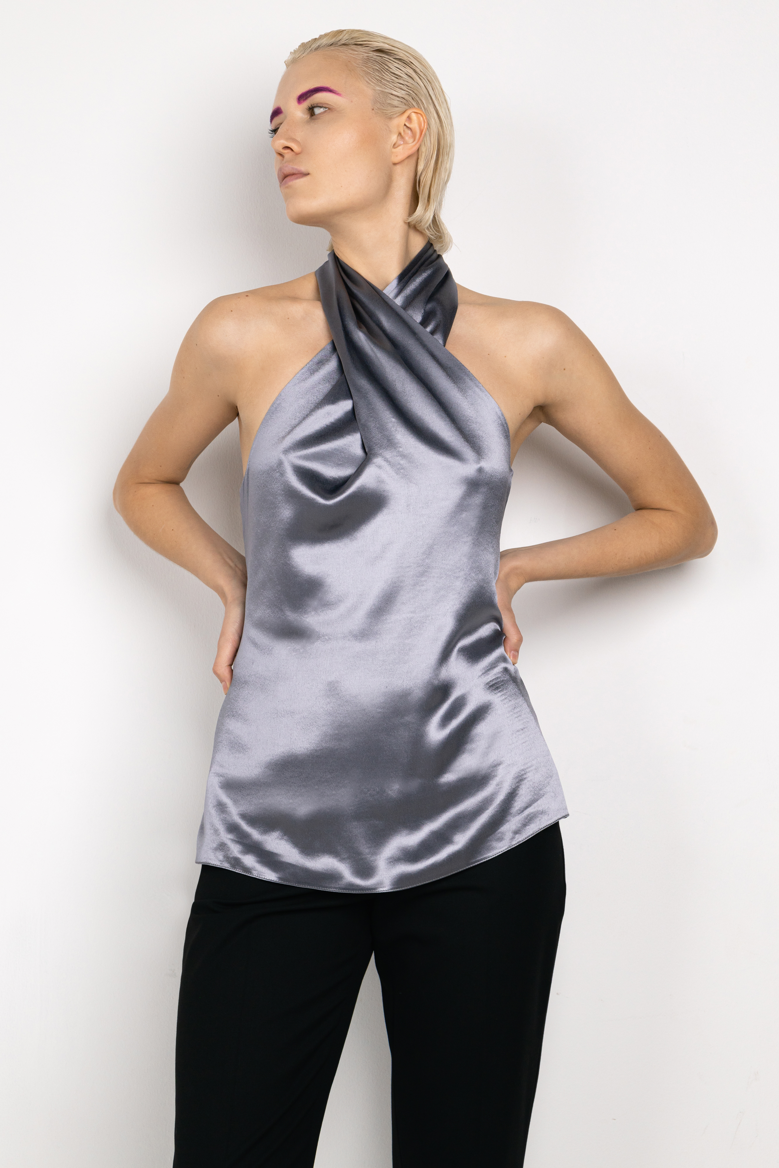 Топ VASSA&Co, пол женский, цвет фиолетовый