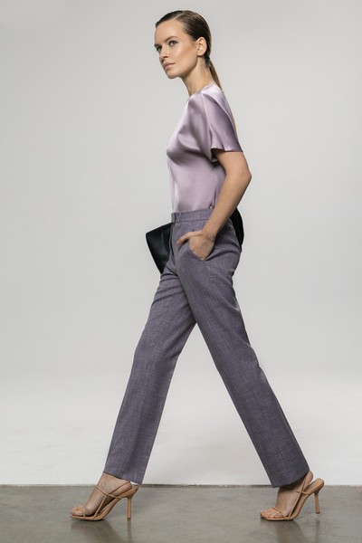 Брюки , пол женский, цвет фиолетовый