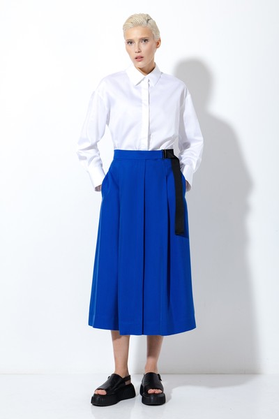 Юбка в длине миди VASSA&Co, пол женский, цвет синий