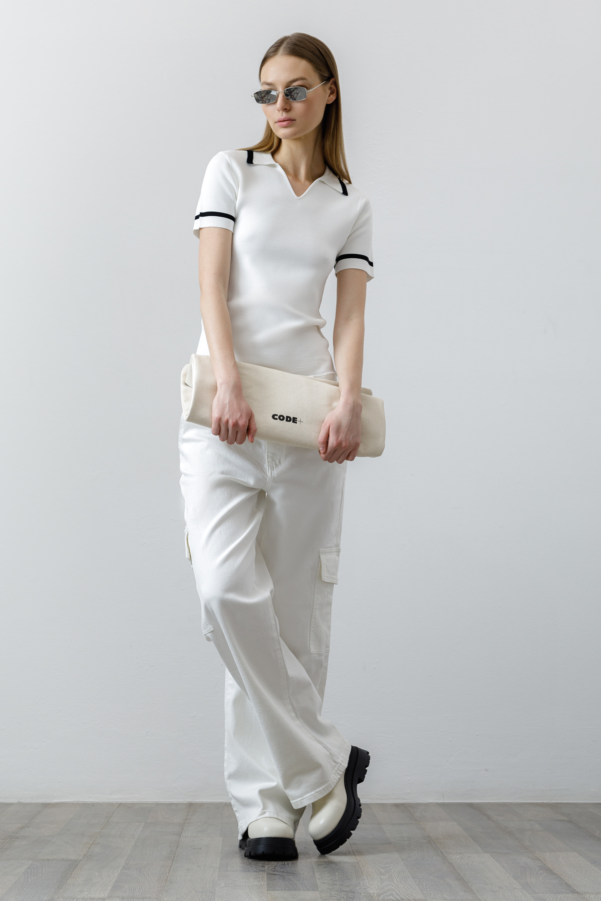 Сумка из канваса VASSA CODE, пол женский, цвет белый