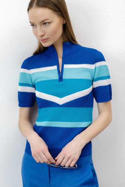 Джемпер , пол женский, цвет синий