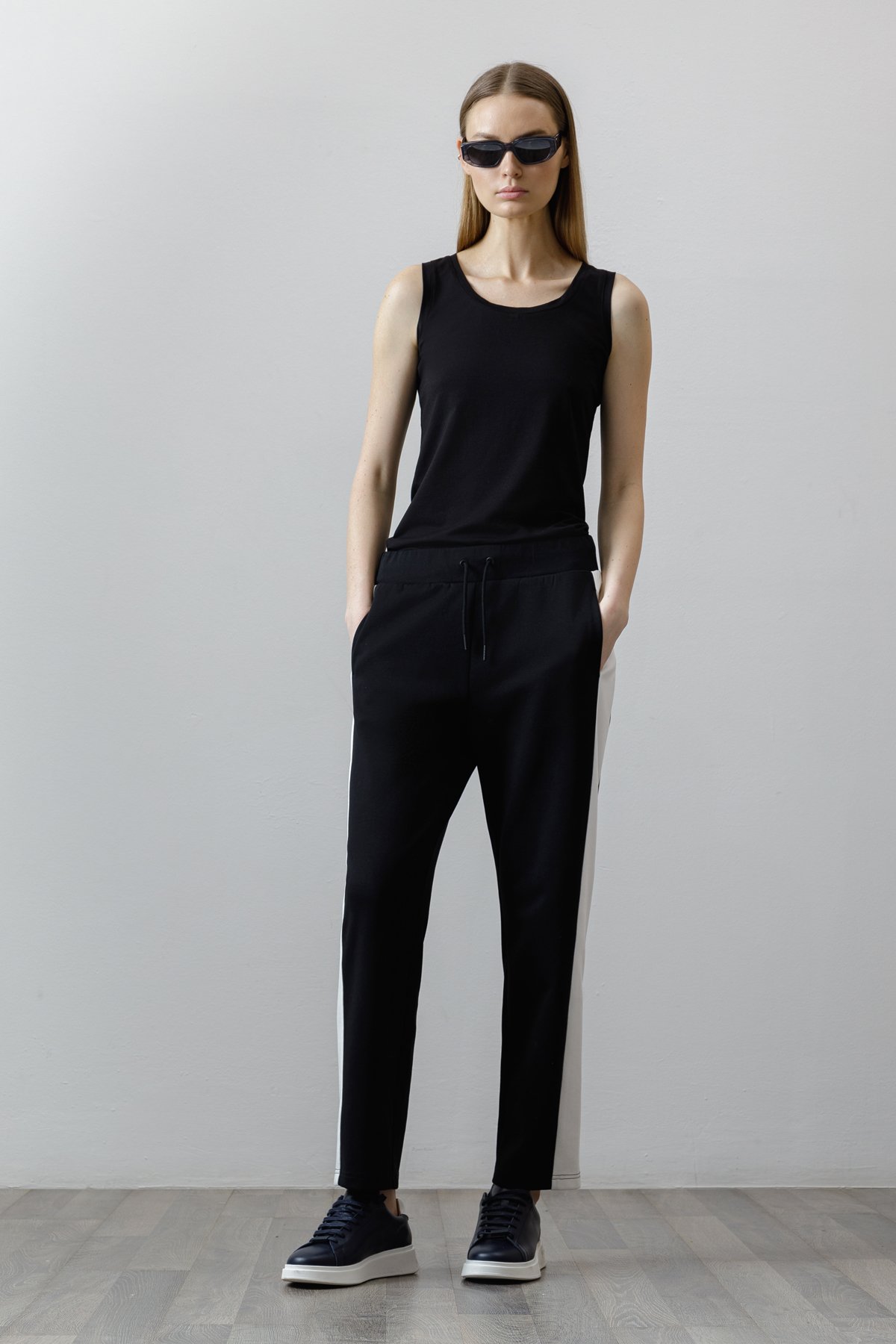 Trousers , пол female, цвет black