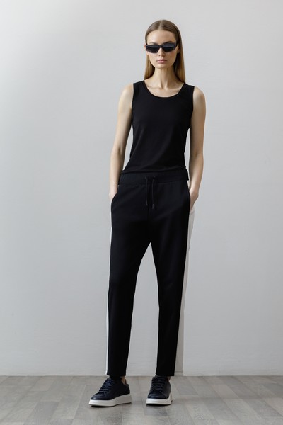Trousers , пол female, цвет black