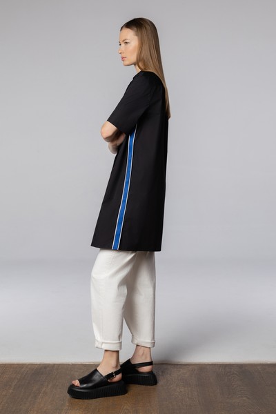 Платье-рубашка VASSA CODE, пол женский, цвет черный