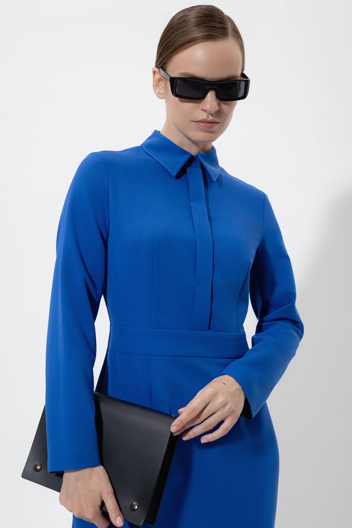 Платье-футляр VASSA&Co, пол женский, цвет синий