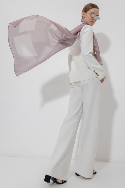 Scarf VASSA&Co, пол female, цвет violet