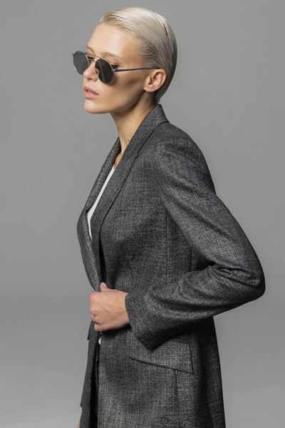 Жакет VASSA&Co, пол женский, цвет серый