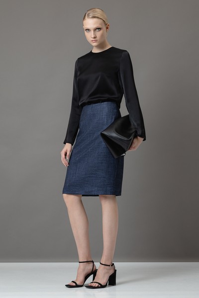 Юбка в клетку VASSA&Co, пол женский, цвет синий