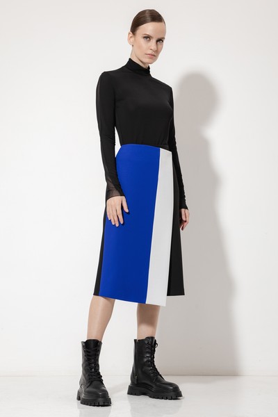 Юбка асимметричного кроя VASSA&Co, пол женский, цвет черный