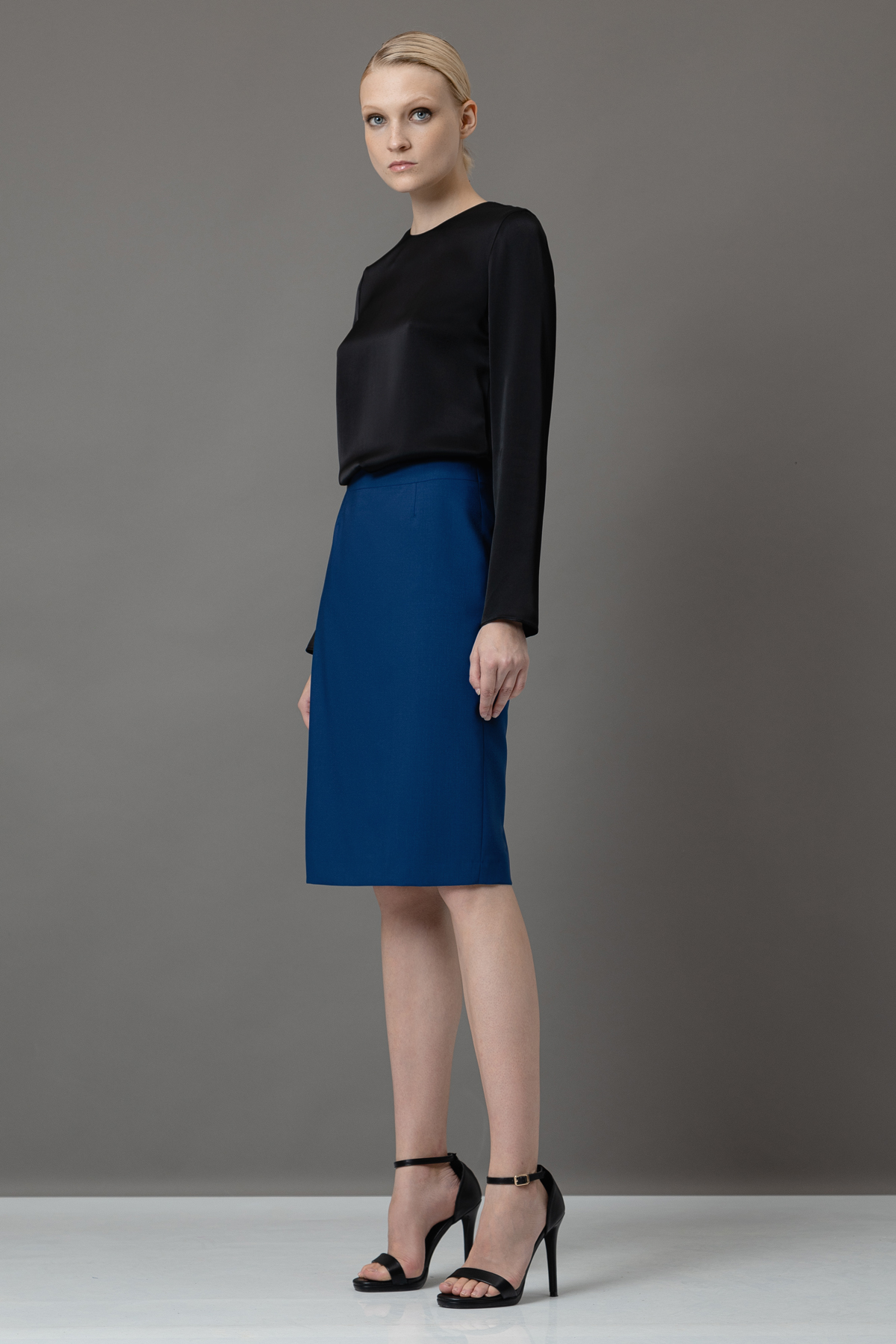 Юбка VASSA&Co, пол женский, цвет синий