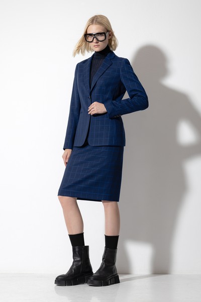 Юбка-карандаш VASSA CODE, пол женский, цвет синий