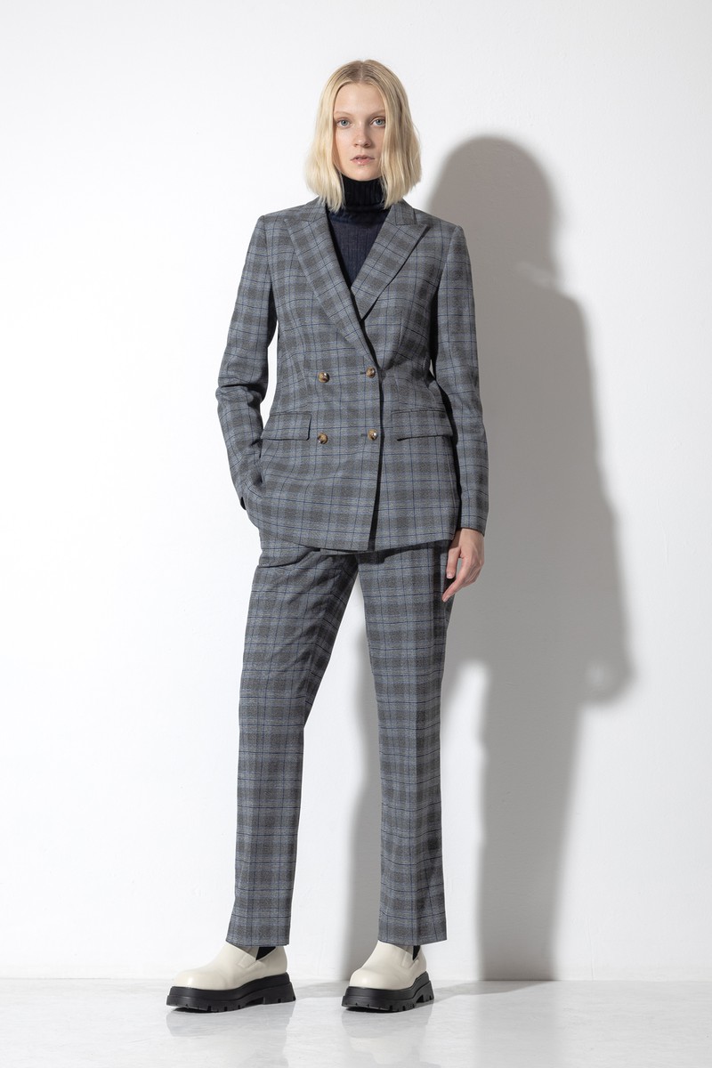 Прямые брюки VASSA CODE, пол женский, цвет серый