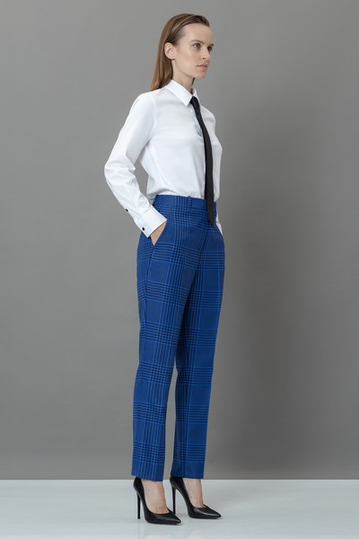 Брюки VASSA&Co, пол женский, цвет синий