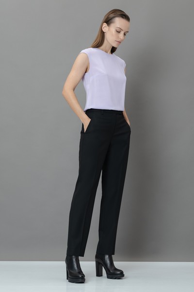 Брюки VASSA&Co, пол женский, цвет черный