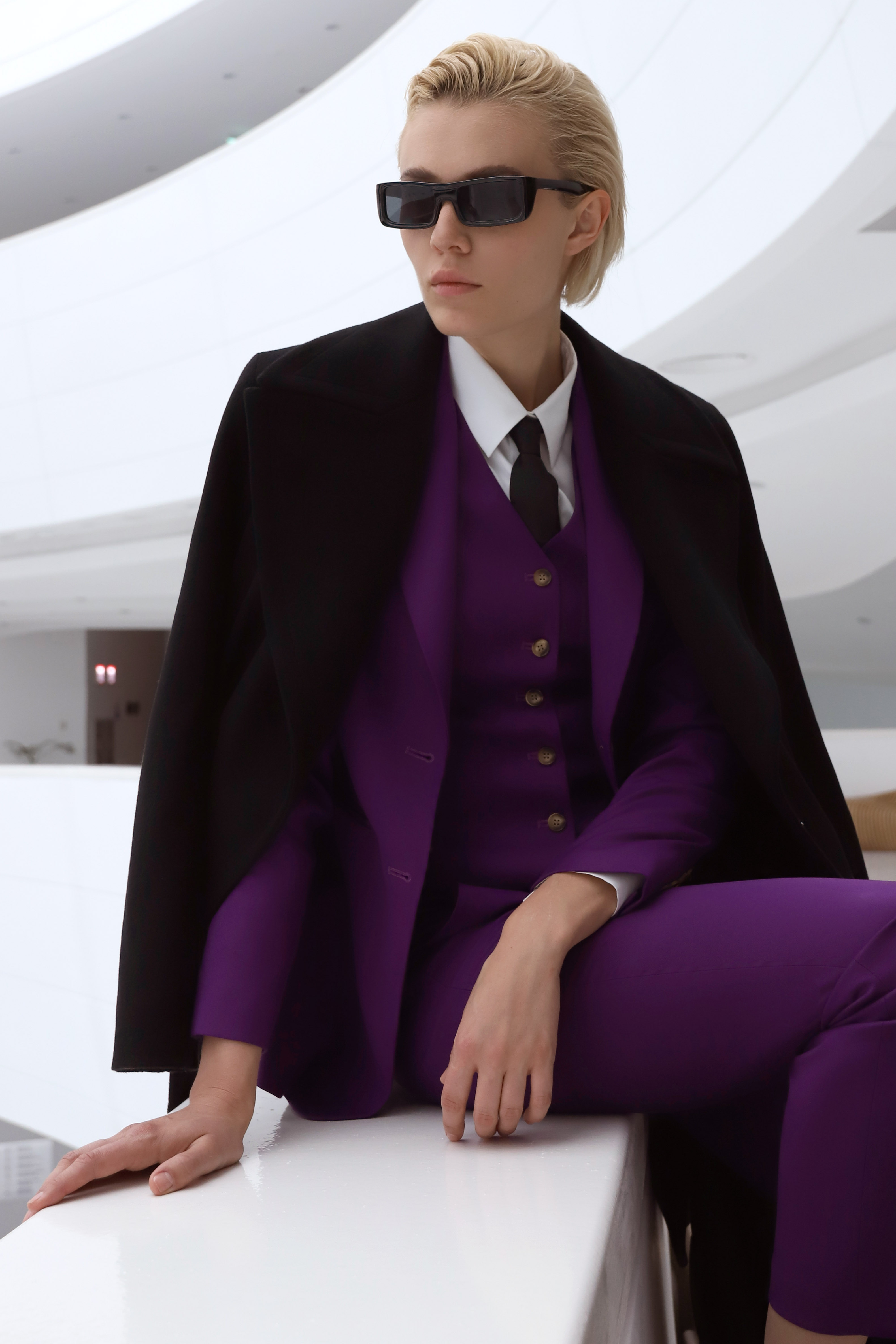 Жакет VASSA&Co, пол женский, цвет фиолетовый