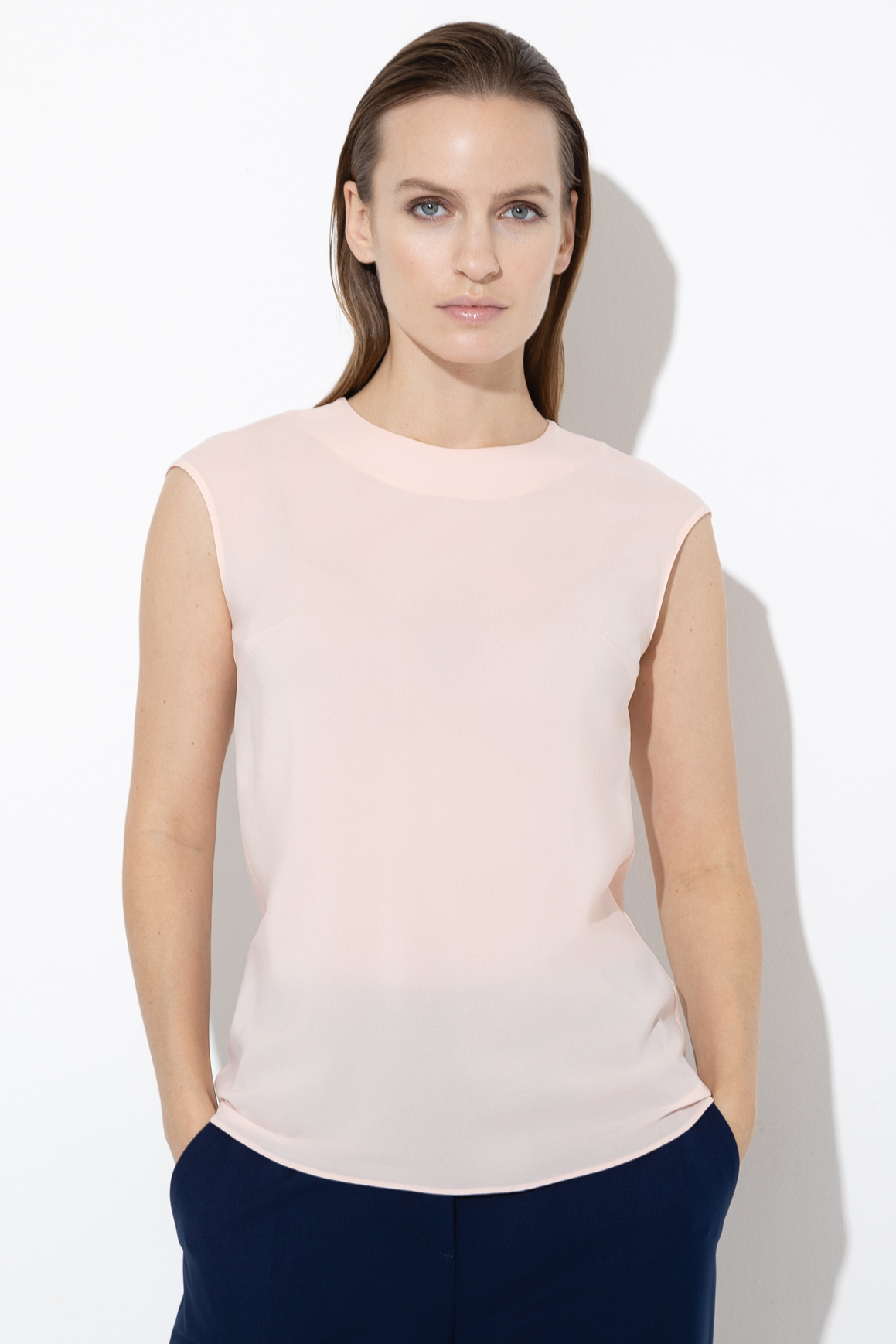 Базовая блузка VASSA&Co, пол женский, цвет розовый