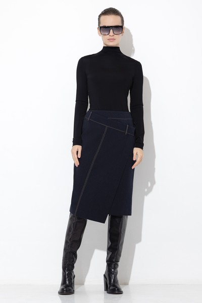 Асимметричная юбка VASSA&Co, пол женский, цвет серый