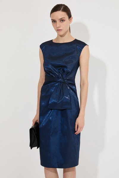 Платье из мерцающей ткани VASSA&Co, пол женский, цвет синий