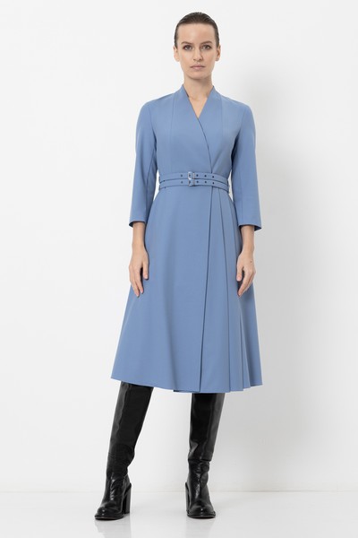 Платье VASSA&Co, пол женский, цвет голубой