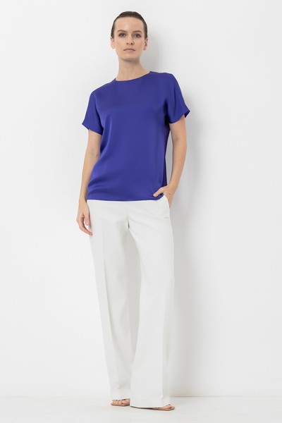 Блузка VASSA&Co, пол женский, цвет фиолетовый