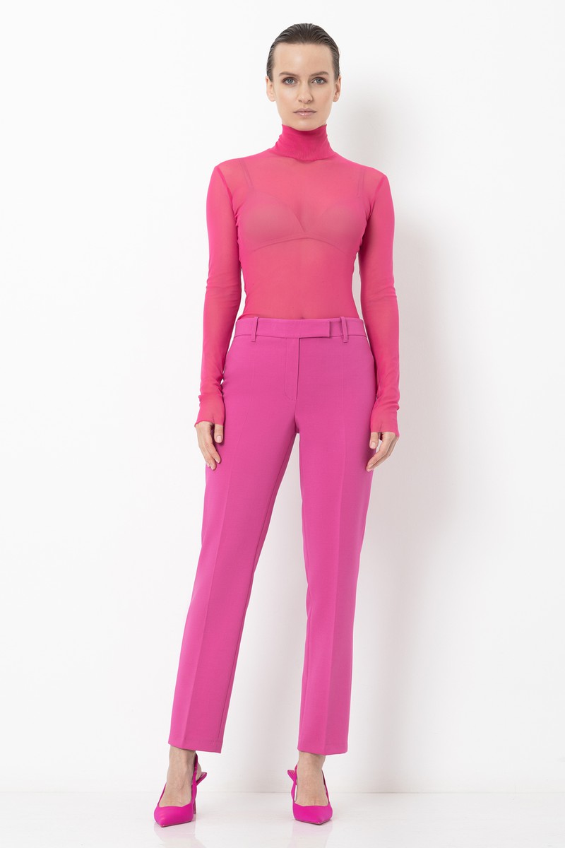 Зауженные брюки VASSA&Co, пол женский, цвет розовый